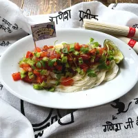 インドの香りカチュンバル風トマトサラダ素麺