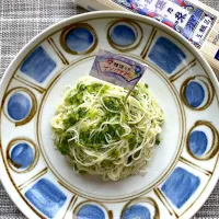 おろしキュウリと米酢のそうめん