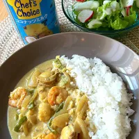 🇹🇭シーフードイエローカレー
