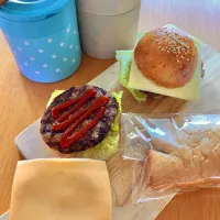 ハンバーガー🍔弁当|gentle___moonさん