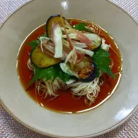 夏野菜のおそうめん