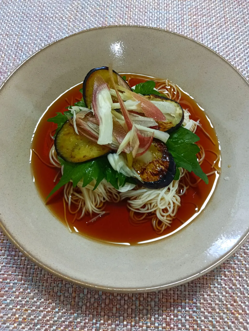 夏野菜のおそうめん|あやもこさん