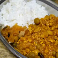 ミックスビーンズキーマカレー