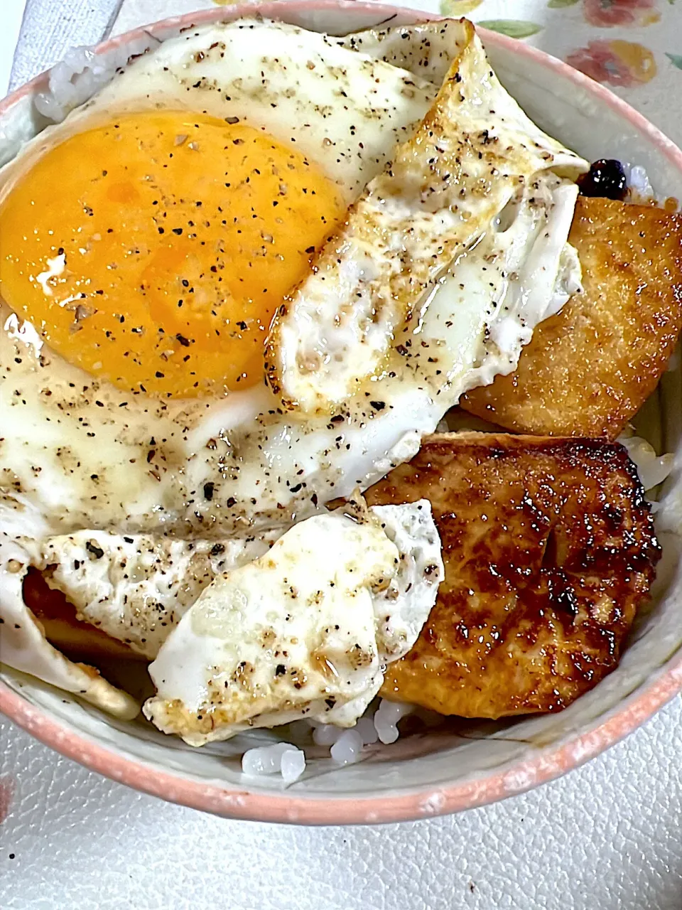 焼肉のタレで豆腐丼|花ママちゃんさん