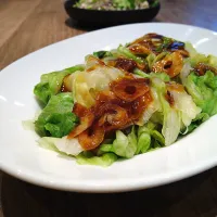 茹で上げレタスのオイスターソース|古尾谷りかこさん