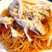 ハーブサラダチキンの冷製パスタ|トモさん