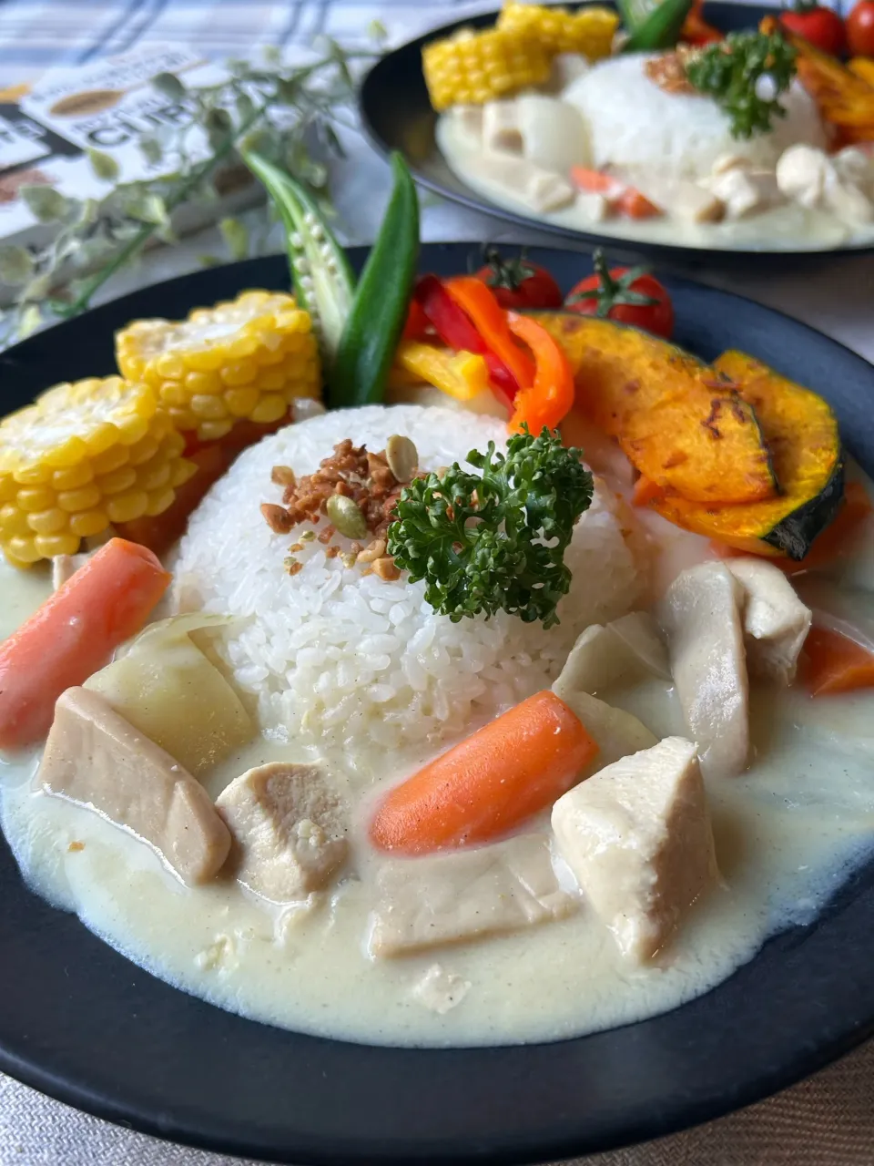 ホワイトカレー de みったんさんお誕生日おめでとう🎉🎉🎉|まなまな♡さん