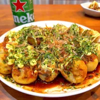 たこ焼きとビール🐙❤️🍺|cocomikaさん