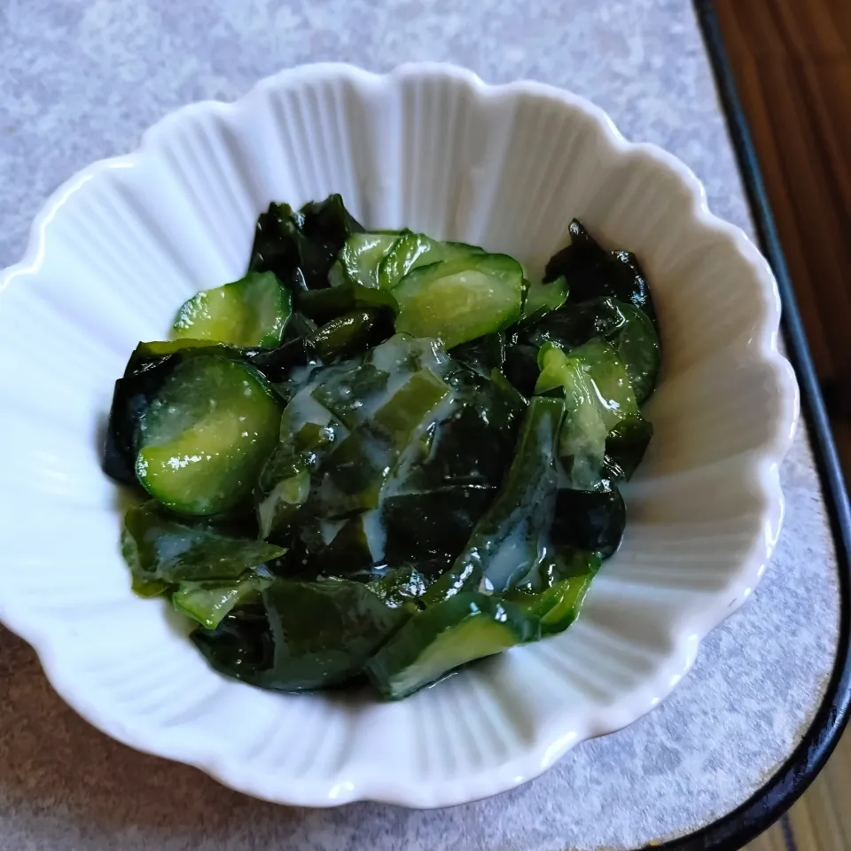 わかめときゅうりの酢味噌和え|郁ちゃんさん