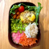 焼売ハンバーグのっけ弁当