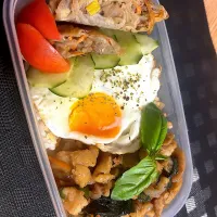 ガパオライス&春巻き弁当|kyonmiさん