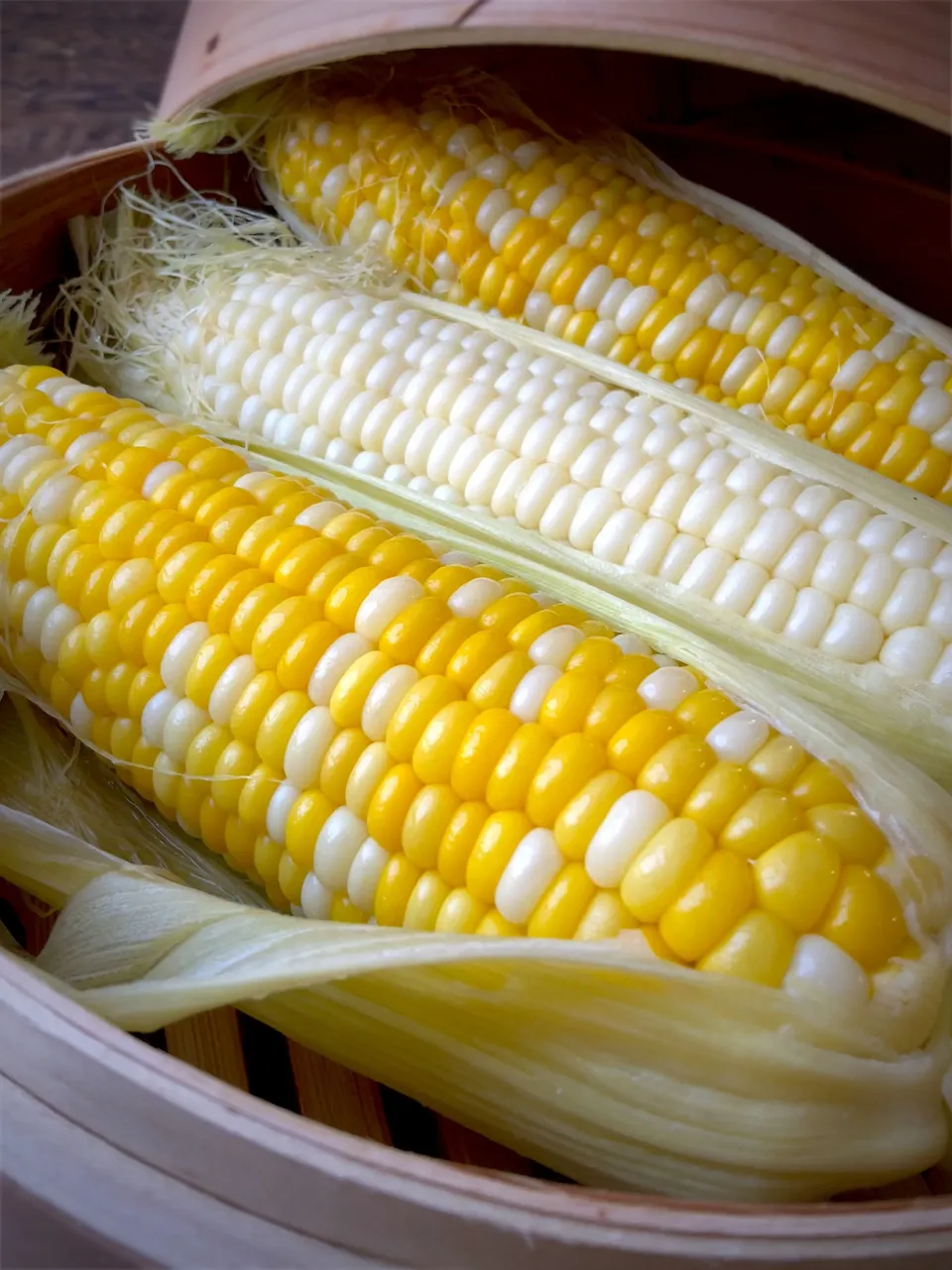 とうもろこしの蒸籠蒸し♨️ ドルチェドリーム &雪の妖精|9421beruさん