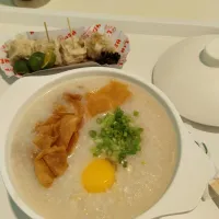 Chicken congee and steam siomai|Mariano Ngさん