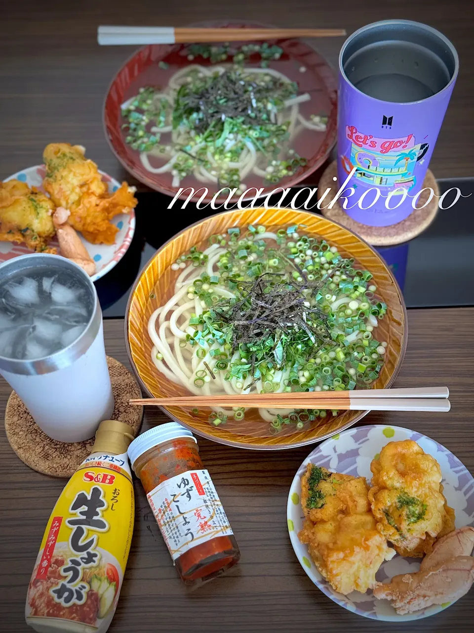 冷やしうどんランチ🌞🌈✨|マイコさん