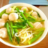 肉丸杂菜鲜汤面|michelleさん
