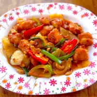 Stir-fried Chicken with Cashew Nuts💜ไก่ผัดเม็ดมะม่วง|💟Lookbua Chiangmai Thai Food💟さん