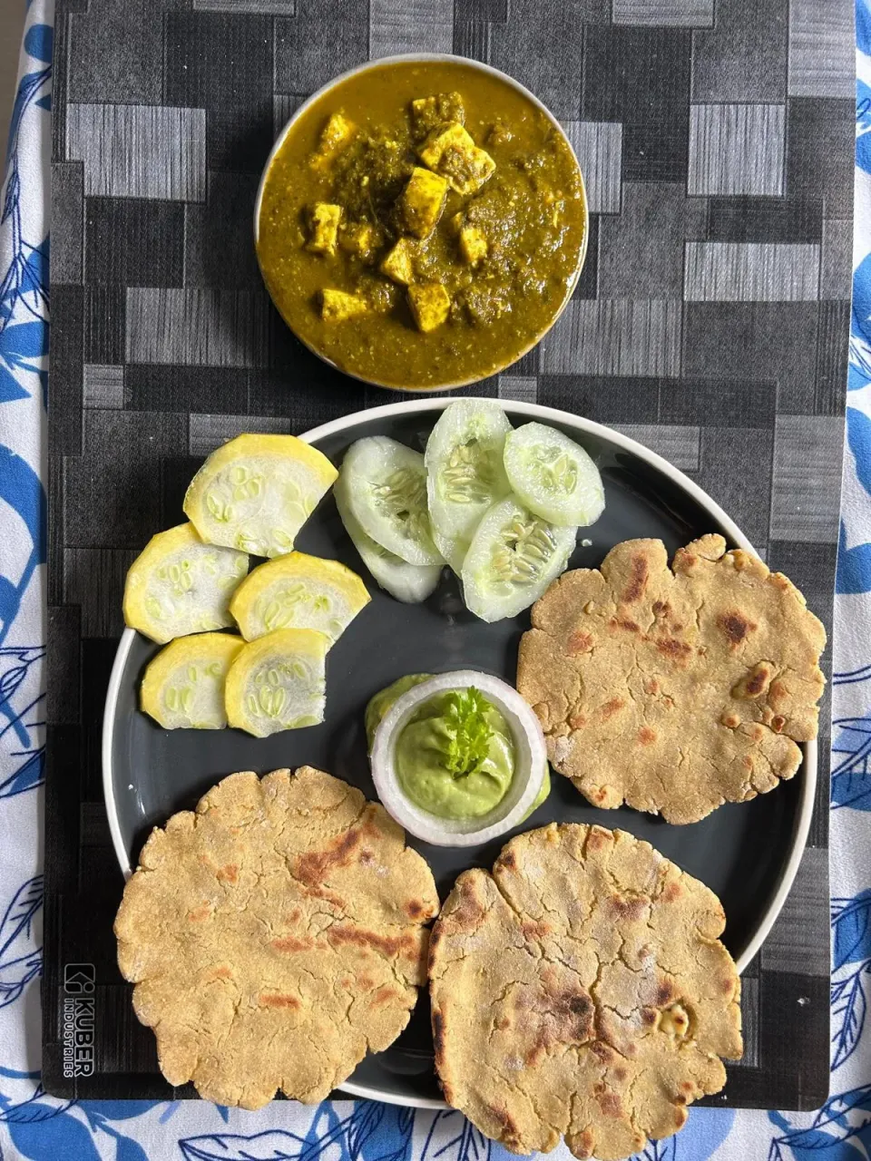 Spinach Panner With Corn flour Chapati|AN72さん