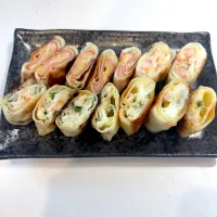 #海老紫蘇はんぺんチーズ春巻き|𝕜𝕪𝟙𝟘𝟚𝟘𝟙𝟠さん