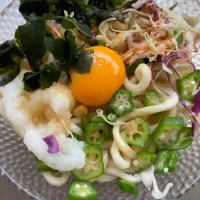 サラダ釜玉うどん|Ayaさん