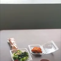 今日は夫(なび)が晩御飯は仕事で外なので、私は近所のスーパー「ヤマナカ」さんでお総菜を買って、ベランダでひとり納涼会です。|はやとさん