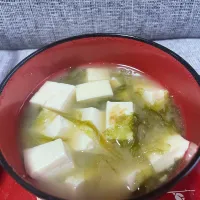 伊勢湾あおさ入りお味噌汁|にゃふてんさん