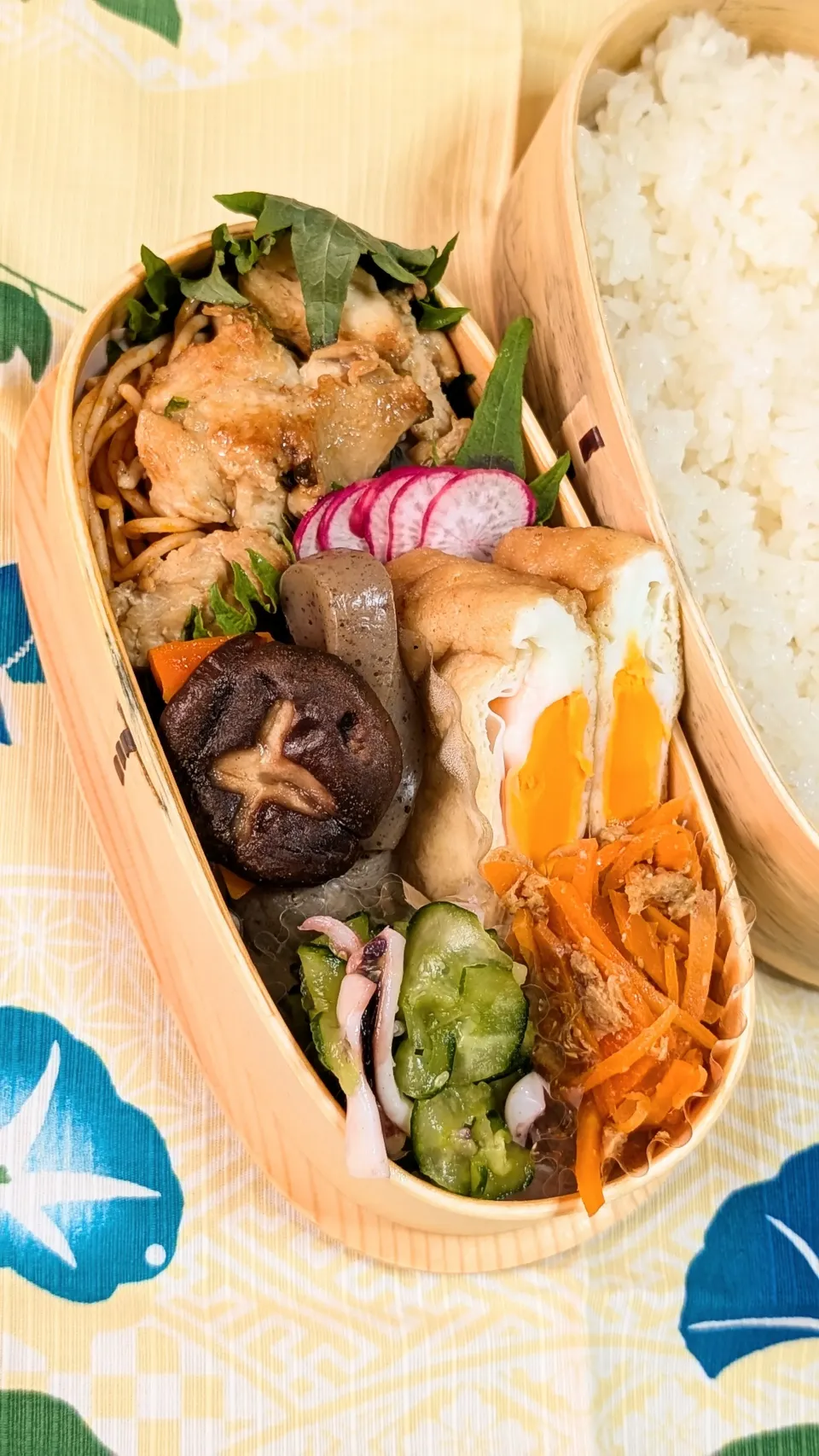 本日のお弁当〜鶏肩肉のガーリック炒め弁当|f.1125beさん