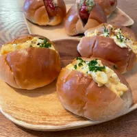 ホットドッグとたまごサンド
