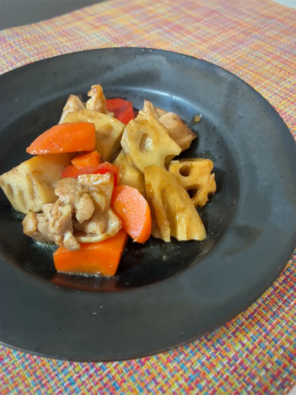 生姜風味の根菜酢鶏|Yochipyさん