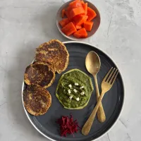 sprouts tikki with Munt and coriander chutney|AN72さん