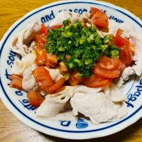 豚しゃぶトマトサラダ|わーさん