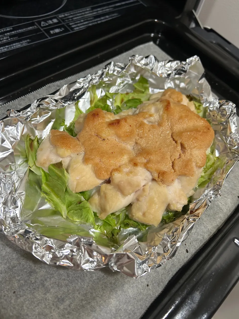 鳥ささみとキャベツの明太マヨグリル|りょうさん