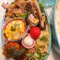 ポークソテー弁当🍱| みみさん