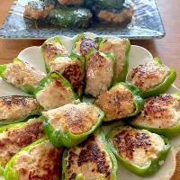 大葉巻き、ピーマン肉詰め|ピンキーさん