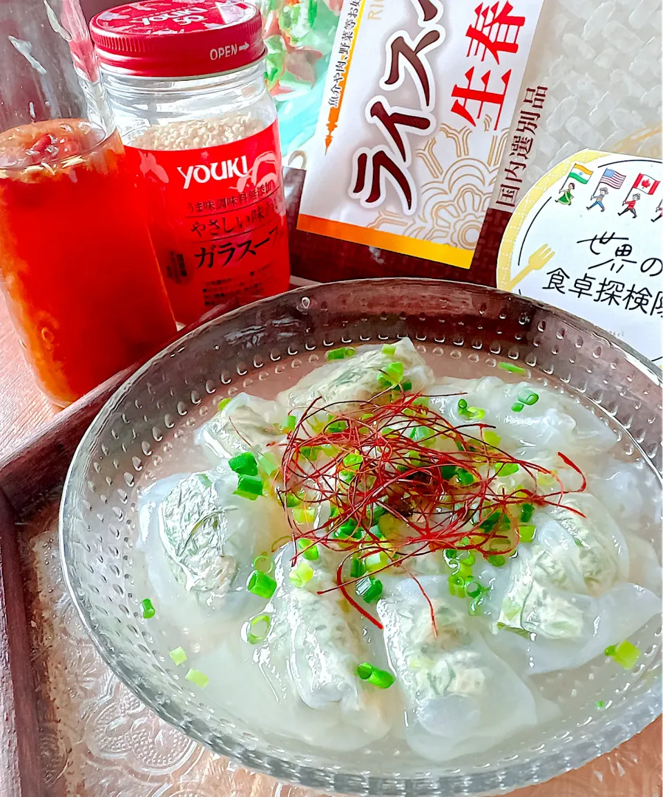🌿🥟ライスペーパーで茴香水餃子🥟🌿|にゃんぺこさん