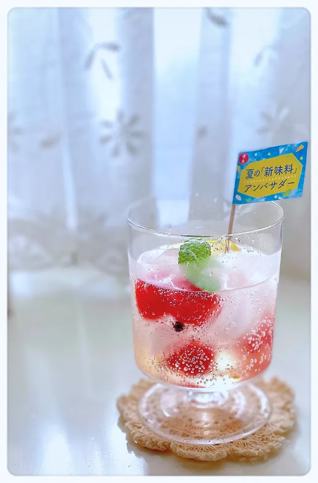 Snapdishの料理・レシピ写真:ミニトマトの新味料ドリンク🍅｜夏こそ活躍！「新味料」でひんやりクッキングしませんか？