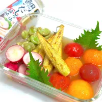 焼き夏野菜の鯛だし浸し|ひろりんさん