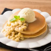 糀甘酒バナナシロップのホットケーキ|マルコメ キッチンさん