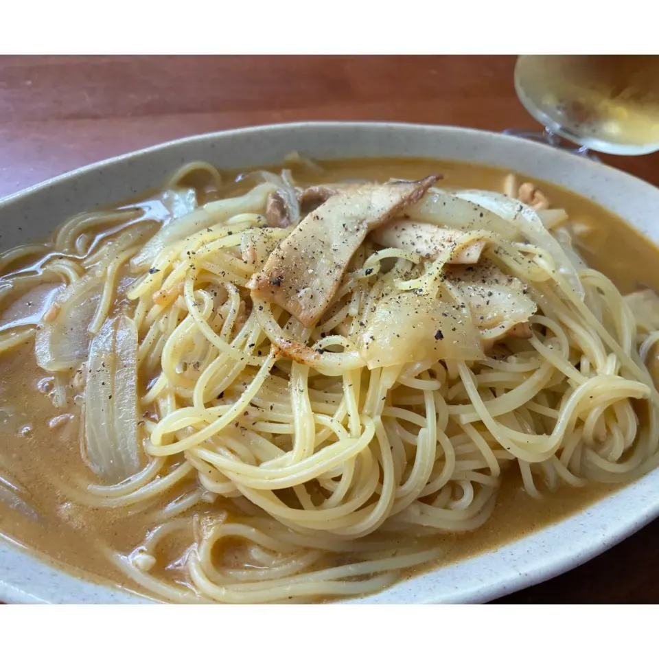 エリンギと玉ねぎのベジパスタ|yunyunさん