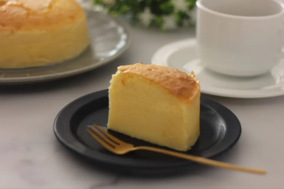 米粉のスフレチーズケーキ|ちいさなしあわせキッチンさん
