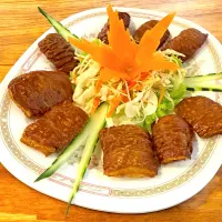 Fried pork intestines💜ไส้ทอด|💟Lookbua Chiangmai Thai Food💟さん