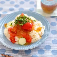 とまとジュレで素麺|＊Aloha＊さん
