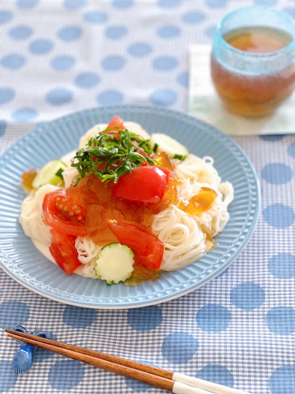 とまとジュレで素麺|＊Aloha＊さん