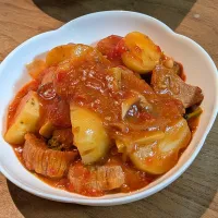 豚ヒレ肉のトマト煮込み| あぼちさん