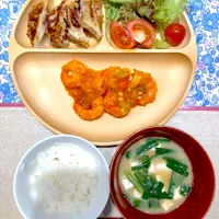エビチリと冷凍ぎ|おしゃべり献立さん