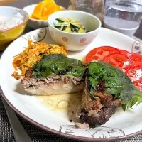 7/2晩ご飯：椎茸の肉詰め|ななみんさん