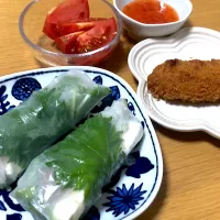 サーモンの生春巻き|さおりさん