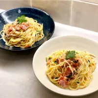 ピンクグレープフルーツのクリームパスタ|ハヌルさん