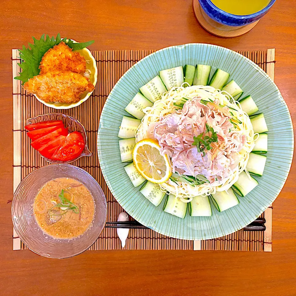 豚しゃぶサラダ素麺|すずさん