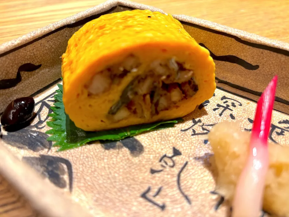 7月2日・［息子が海外赴任前に帰って来たので、博多駅近くでウナギ❣️晩ご飯🍚］・①う巻き😋✨（今日はビール我慢しました😂💦笑）|山勝さん