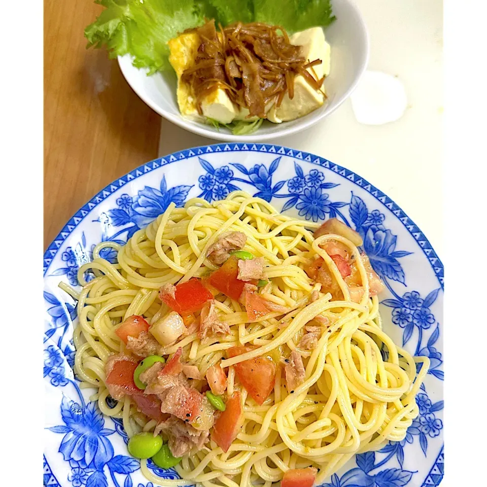 トマトとツナの冷製パスタ献立|besさん